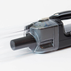 The Coral One’s handheld vacuum includes a crevice and fabric tool for cleaning furniture or drapes.